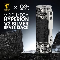Mech Mod Hyperion V2 Silver Brass Black - Thunder Cloud x Infinite Modz