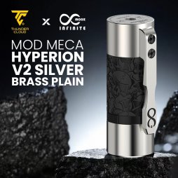 Mech Mod Hyperion V2 Silver Brass Plain - Thunder Cloud x Infinite Modz