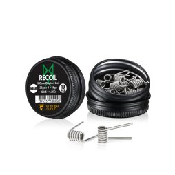 Recoil 3-Core Clapton Coils Ni80 0.25Ω (10pcs) - Thunder Cloud x Grimm Green