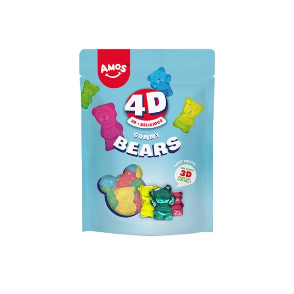 Candy Gummy Bears 4D 120g - Amos