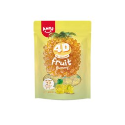 Candy Fruits Ananas 4D 120g - Amos