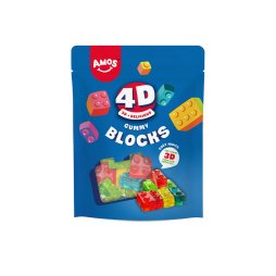 Bonbons Kids Blocks Lego 4D 140g - Amos