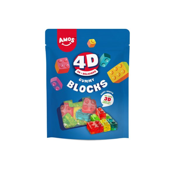 Bonbons Kids Blocks Lego 4D 140g - Amos