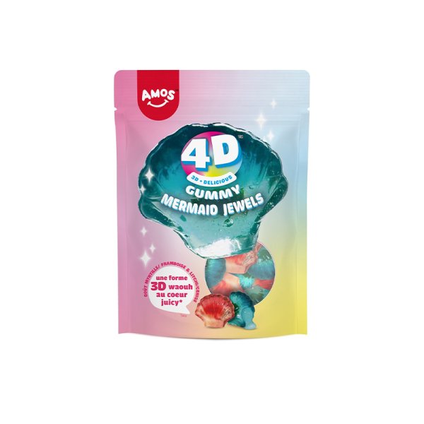 Candy Gummy Mermaid Jewels 4D 120g - Amos