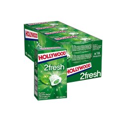 Chewing-Gum 2fresh Menthe Verte (16 Pièces) - Hollywood