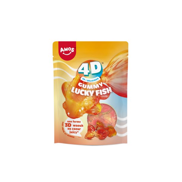 Candy Gummy Lucky Fish 4D 65g - Amos