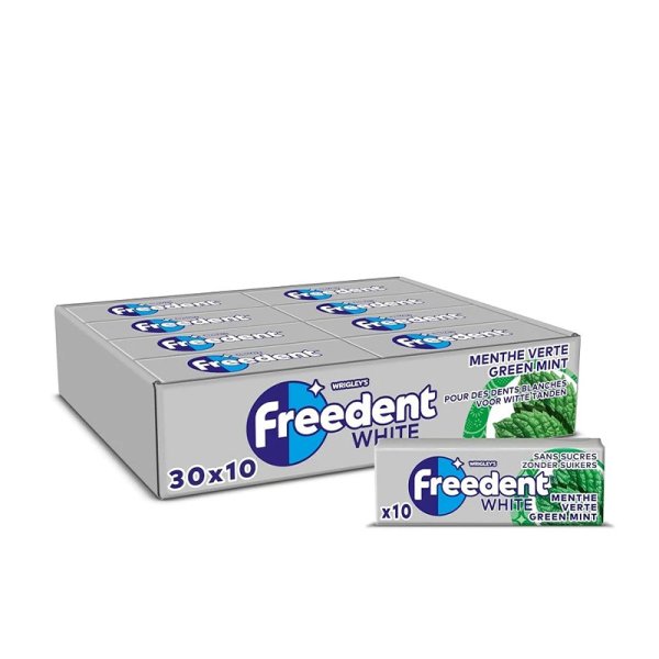 Green Mint Chewing-gum (30pcs) - Freedent White