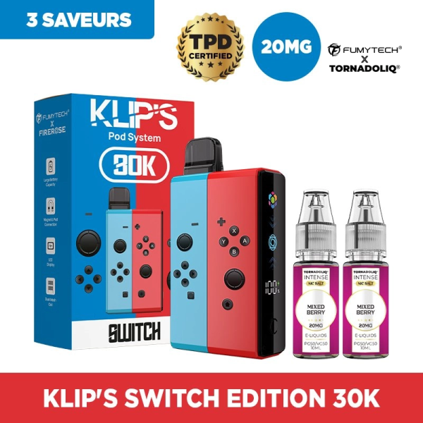 Kit Klip's Switch Edition 30k 2200mAh 7ml / 2% - Fumytech x Firerose