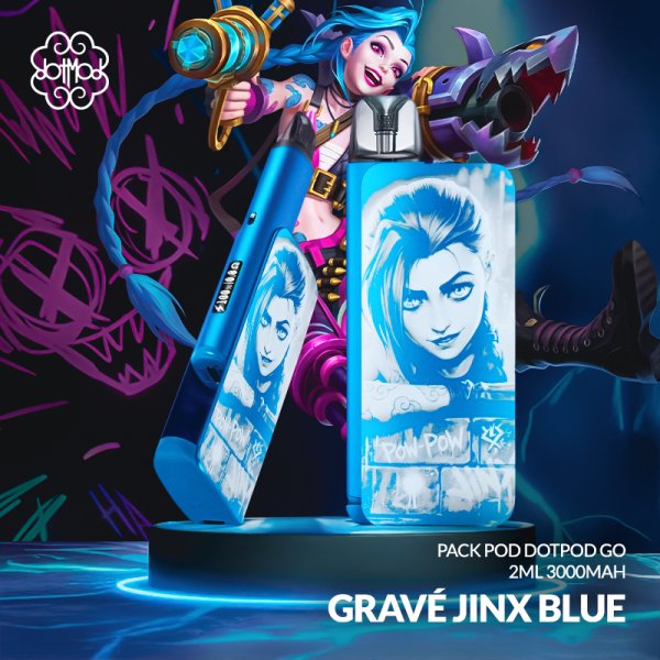 Pack Pod dotPod Go 2ml 3000mAh Gravé Jinx Blue - Dotmod