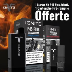 Buy 1 Starter Kit P45 Plus Blueberry Raspberry, Get 1 Cherry Strawberry Raspberry Pre-filled Cartridge Free - Ignite [Offer]