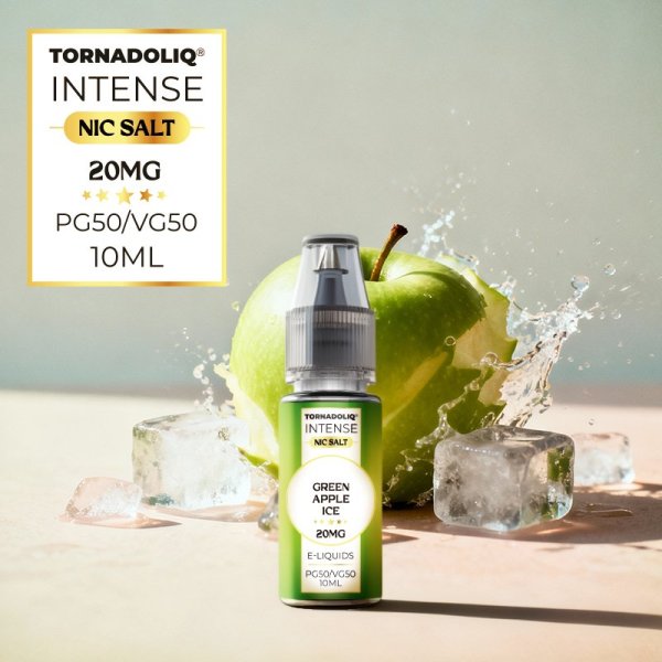 [Sample] Green Apple Ice Nic Salts 10ml - Intense by Tornadoliq