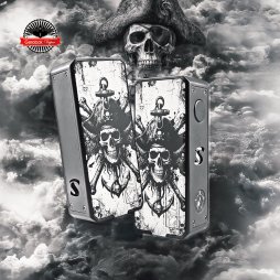 Mod S101 21700/18650 Gravé Black - San Indonesia x Gerobak Vaper