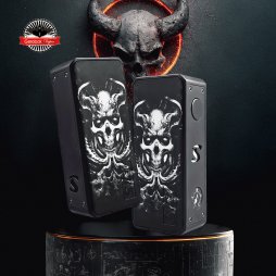 Mod S101 21700/18650 Gravé Black - San Indonesia x Gerobak Vaper