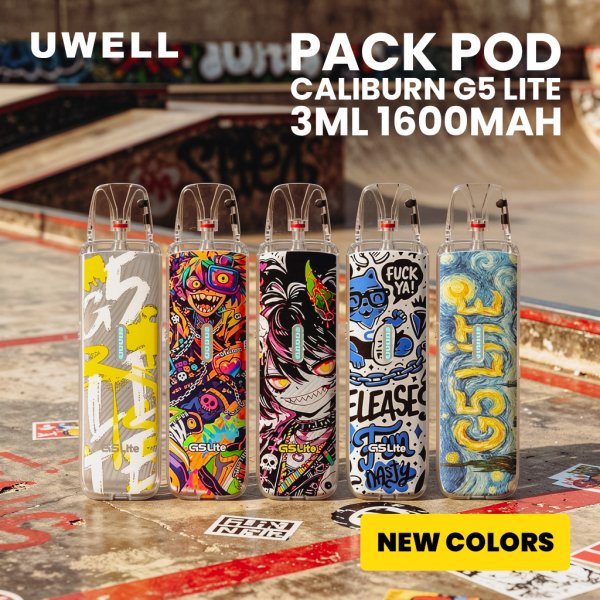 Pack Pod Caliburn G5 Lite 3ml 1600mAh New Colors - Uwell