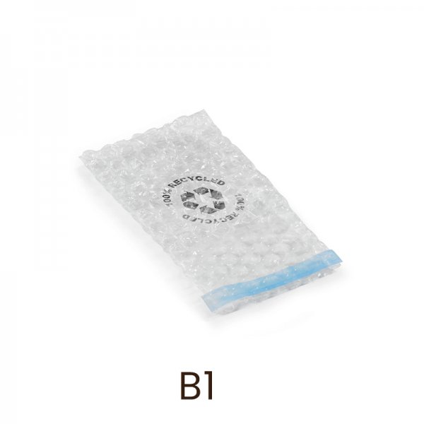 B1 Bubble bag with adhesive closure 100% recycled 10x4mm